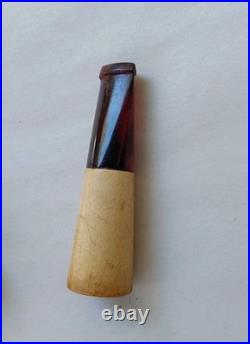 Antique MLC Meerschaum Cherry Amber Bakelite Cigar Holder & Case M Linkman 1898 Antique MLC Meerschaum Cherry Amber Bakelite Cigar Holder & Case M Linkman 1898
