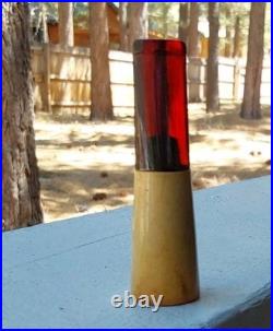 Antique MLC Meerschaum Cherry Amber Bakelite Cigar Holder & Case M Linkman 1898