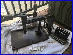 Antique Machinist Tap Tool Crank Tap And Die Precision Tapping Table Mountable