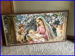 Antique Madonna With Child Jesus Giovanni Framed Color Print