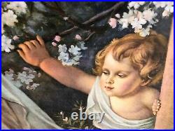 Antique Madonna With Child Jesus Giovanni Framed Color Print