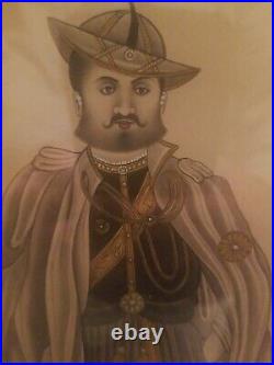 Antique Maharaja Noble Drawing Painting Collection