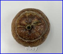 Antique Mashiko Ware Mikan Tea Caddy Tea Ceremony Tool Collectible 7cm