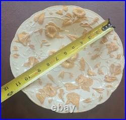 Antique Meissen Germany Pair of Gilded Porcelain Cabinet Plates GoldFloral Decor