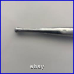 Antique Metal & Wood Kiseru Tool Curved Tip Japan Vintage Collectible