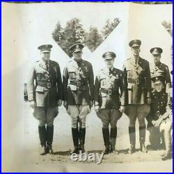 Antique Miitary Photograph MD Boland 1939 WW2 Camp Artillery Officers Panorama