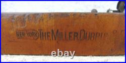 Antique Miller Dubrul Peters Co Wood Tobacco Leaf Cigar Cutter Board SIGNED