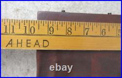 Antique Miller Dubrul Peters Co Wood Tobacco Leaf Cigar Cutter Board SIGNED