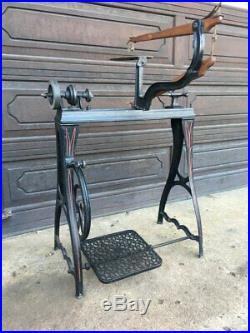 Antique Millers Falls Companion Treadle Lathe and Scroll Saw