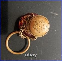 Antique Moser Victorian Cranberry Glass Perfume Scent Bottle c. 1900 Unsigned