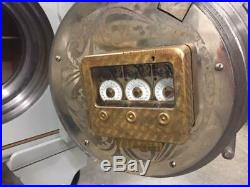 Antique Mosler Cannonball Time Lock Bank Money Safe Combination Dial Screw Door