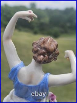 Antique Müller Volkstedt Figurine Spanish Flamenco Dancer 8