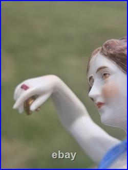 Antique Müller Volkstedt Figurine Spanish Flamenco Dancer 8