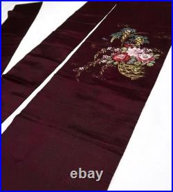 Antique Nagoya Obi Kimono SIlk Vintage Japanese Traditional Belt 30cm x 335cm