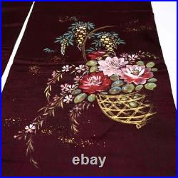 Antique Nagoya Obi Kimono SIlk Vintage Japanese Traditional Belt 30cm x 335cm