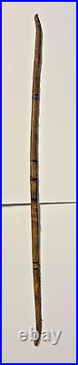 Antique Native American Indian Wood Bow Hide Wrapped Sinew Sewn 1880s-1910s