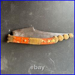Antique Navaja Knife 19th Century Spanish VALERO JUN SARAGOZA Folding Knife