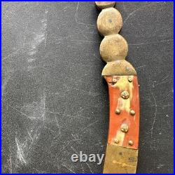 Antique Navaja Knife 19th Century Spanish VALERO JUN SARAGOZA Folding Knife