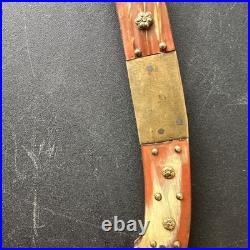 Antique Navaja Knife 19th Century Spanish VALERO JUN SARAGOZA Folding Knife