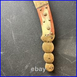 Antique Navaja Knife 19th Century Spanish VALERO JUN SARAGOZA Folding Knife