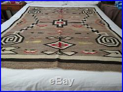 Antique Navajo Indian Wool Rug /Blanket, Circa 1917, Bows and Arrows