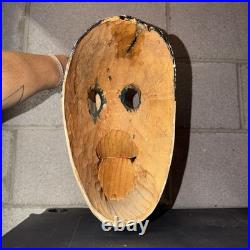 Antique OLD Ethnographic Danced Ecuadorian Ecuador Wooden CLOWN Mask FOLK ART