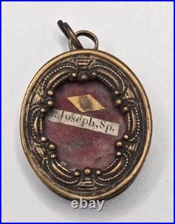 Antique Official Catholic Religious Relic St. Joseph (Spouse Of The Virgin Mary)