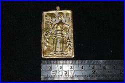 Antique Old Sasanian Sassanid Gold Pendant Depicting Figurine Ca. 224 651 AD