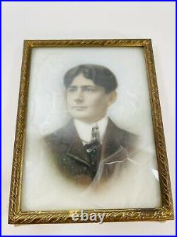 Antique Opalotype photograph Picture Man Opaltype