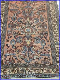 Antique Oriental Hand-Knotted Wool Runner Collectible Malayer Rust 2'10 x 16'3