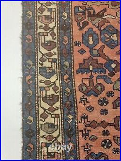 Antique Oriental Hand-Knotted Wool Runner Collectible Malayer Rust 2'10 x 16'3