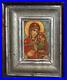 Antique-Orthodox-Hand-Painted-Tempera-wood-Icon-Virgin-Mary-Jesus-Christ-Child-01-tui