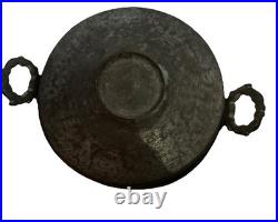 Antique Ottoman Handforged Copper Pan With Cover 18 Century 9 beautiful patina