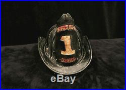 Antique Paulsboro New Jersey Cairns High Eagle Fireman Fire Helmet Vintage