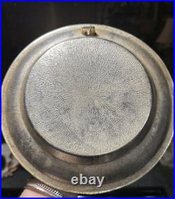 Antique Pewter Silver 3D Spanish Art Plate Don Quixote Rare Collector Piece