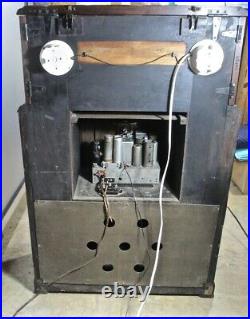 Antique Philco Radio Bar console tube radio restored and working