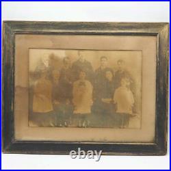 Antique Photograph Framed Family Portrait on Fabric