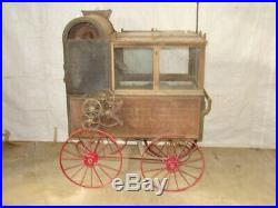 Antique Popcorn Peanut Roaster Wagon 1890 Sidewalk Nickel Mint Barn Find Cart