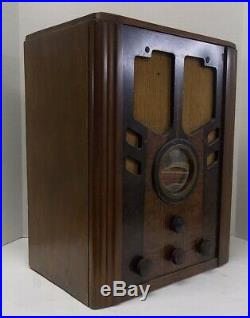 Antique Pre WWII 1938 Philco Tombstone Radio Model 38-60