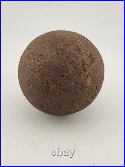 Antique Pre-civil War 4 Lb / 3 Inch Cannon Ball