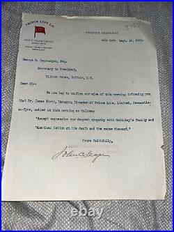 Antique Prince Line Newcastle-on-Tyne John Seager Letter McKinley Assassination