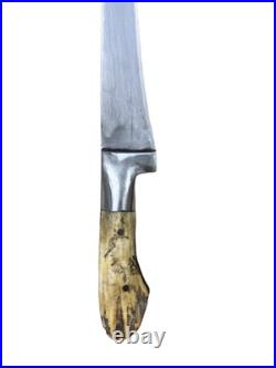 Antique Rare Dagger Vintage Stag Antler Dirk Machete Poniard Sword Collectible