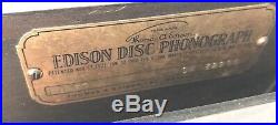 Antique Rare Edison Record Player Phonograph Wind Up Crank P/U NY Thick Records