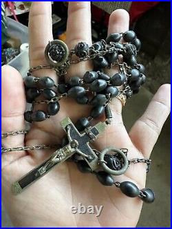 Antique Religious Nun Belt Rosary 1900's