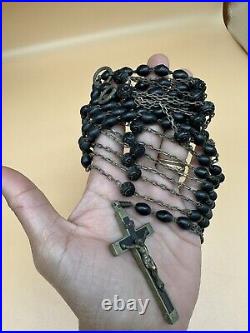 Antique Religious Nun Belt Rosary 1900's