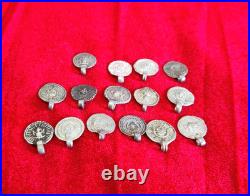 Antique Religious Sun Silver Amulet Pendant Worship 15 Pcs 11 Grams Rare SI76