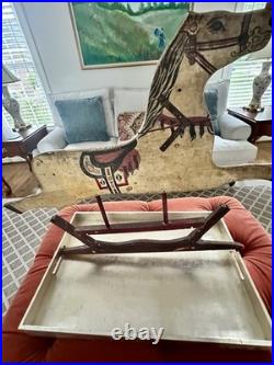 Antique Rocking Horse Half Very Old Double Sided Handmade Vintage Western Art