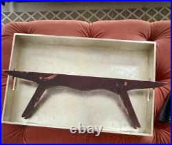 Antique Rocking Horse Half Very Old Double Sided Handmade Vintage Western Art