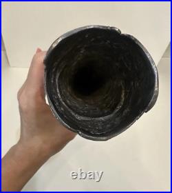 Antique STUNNING Trumpet Vase Repousse Silver over Copper E G Webster & Son 18