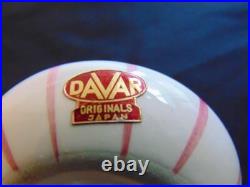 Antique Saccharin AD China Dish Bobble Head Bee Davar 1959 Japan Kitchen Jar Lid